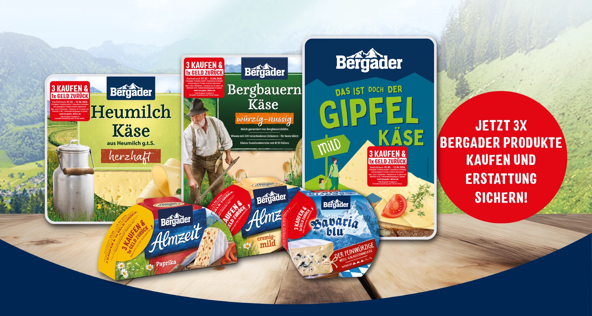 Jetzt mitmachen! Produkte von Bergader